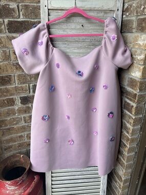 NWT ASOS DESIGN Lavender Floral Embellished  Maternity Dress Sz US 16.